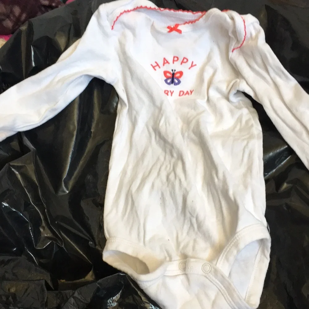 Carters happy everyday long sleeved one piece 12m